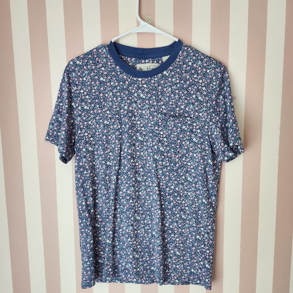 🏷Original Penguin Blue Floral Short Sleeve Tee